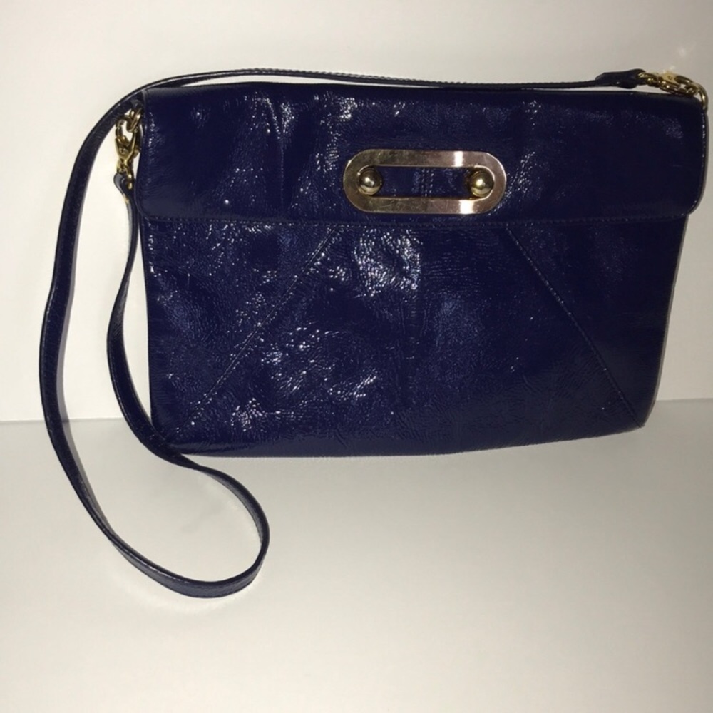 HOBO International Blue Patent Leather Purse